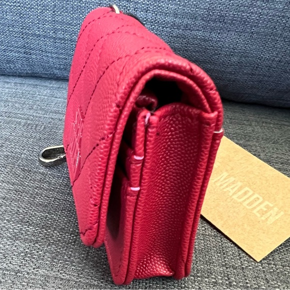 NWT STEVE MADDEN FOLD-OVER CARD CASE CARDHOLDER MINI WALLET - Picture 2 of 7